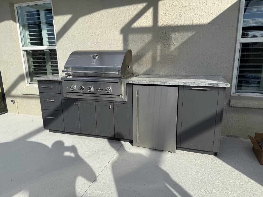 Outdoor kitchen cabinets in Sanford Florida